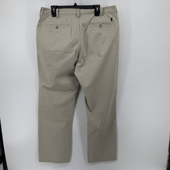 Ralph‎ Lauren Mens Beige Chino Pants 36x30 Classic Fit Casual Trousers - Picture 3 of 10